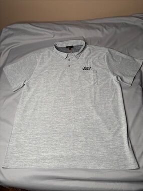 Quince Men’s Heather Light Gray Pique Polo Size XL NWT